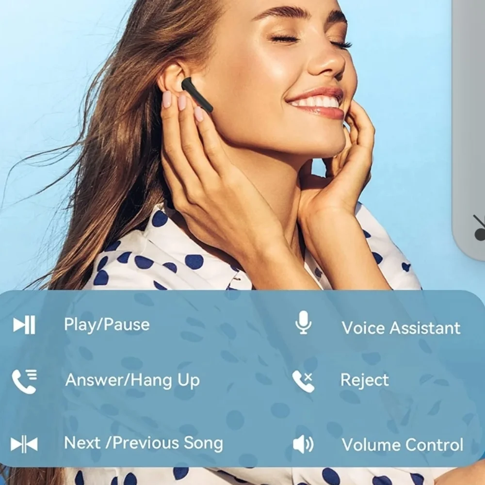 Veatool Bluetooth Headphones V5.3 Wireless Earbuds 50Hrs Battery Life with Charg